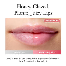 Arencia bedtime routine image offers a calm, spa like lip care moment.