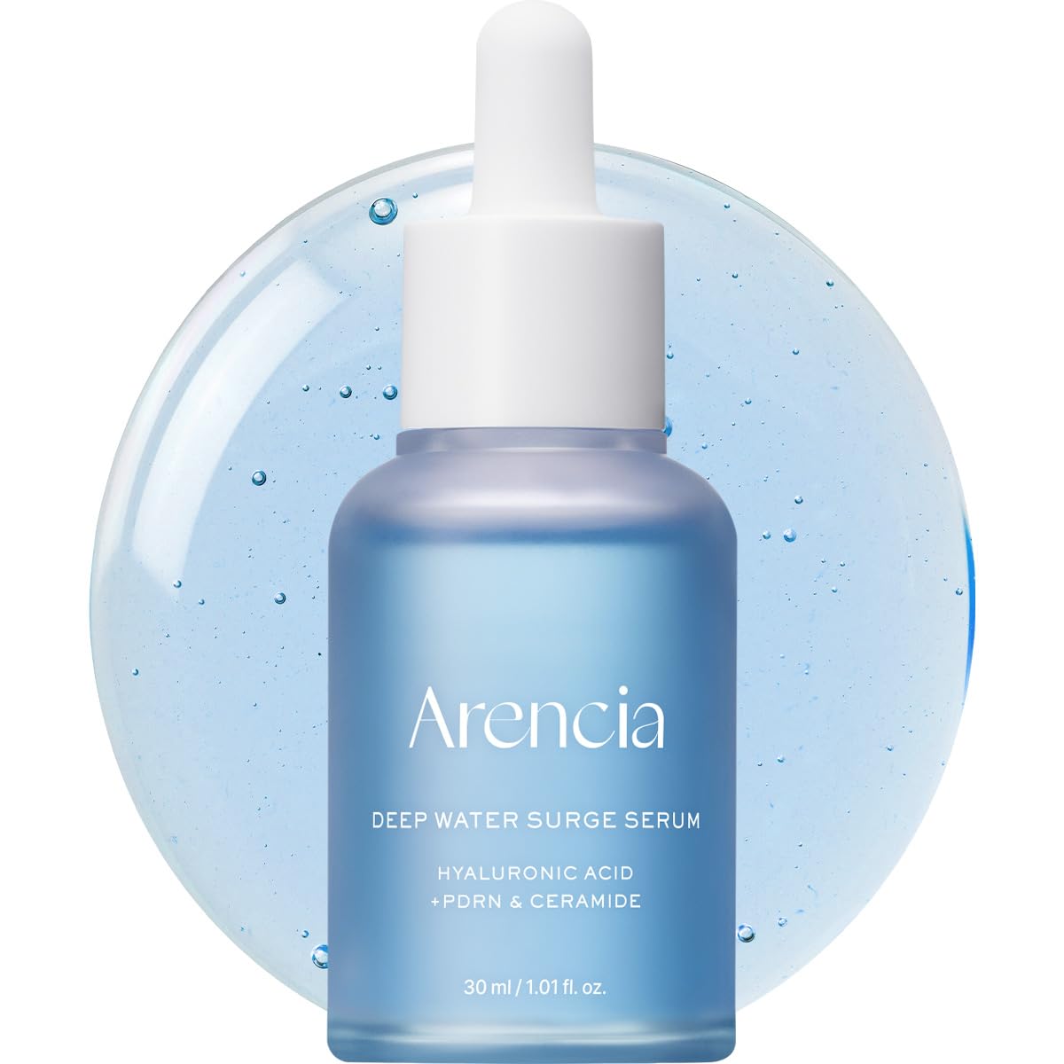 Arencia Deep Hydration Serum bottle with dispenser for easy, precise dosing and long-lasting hydration.