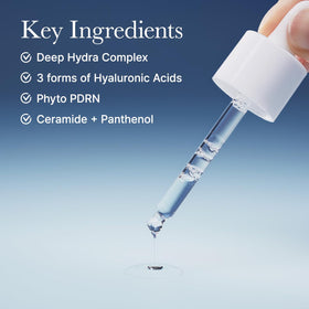 Arencia Deep Hydration Serum ingredients highlight ceramides and hyaluronic acid for barrier support.