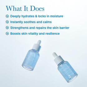 Arencia Deep Hydration Serum dropper close-up highlights controlled application.