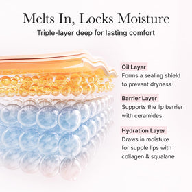 Arencia glazed-plump lips detail showcases a smooth, plump look.