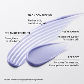 Arencia NAD+ Serum Booster Shot bottle with peptides and resveratrol highlight.