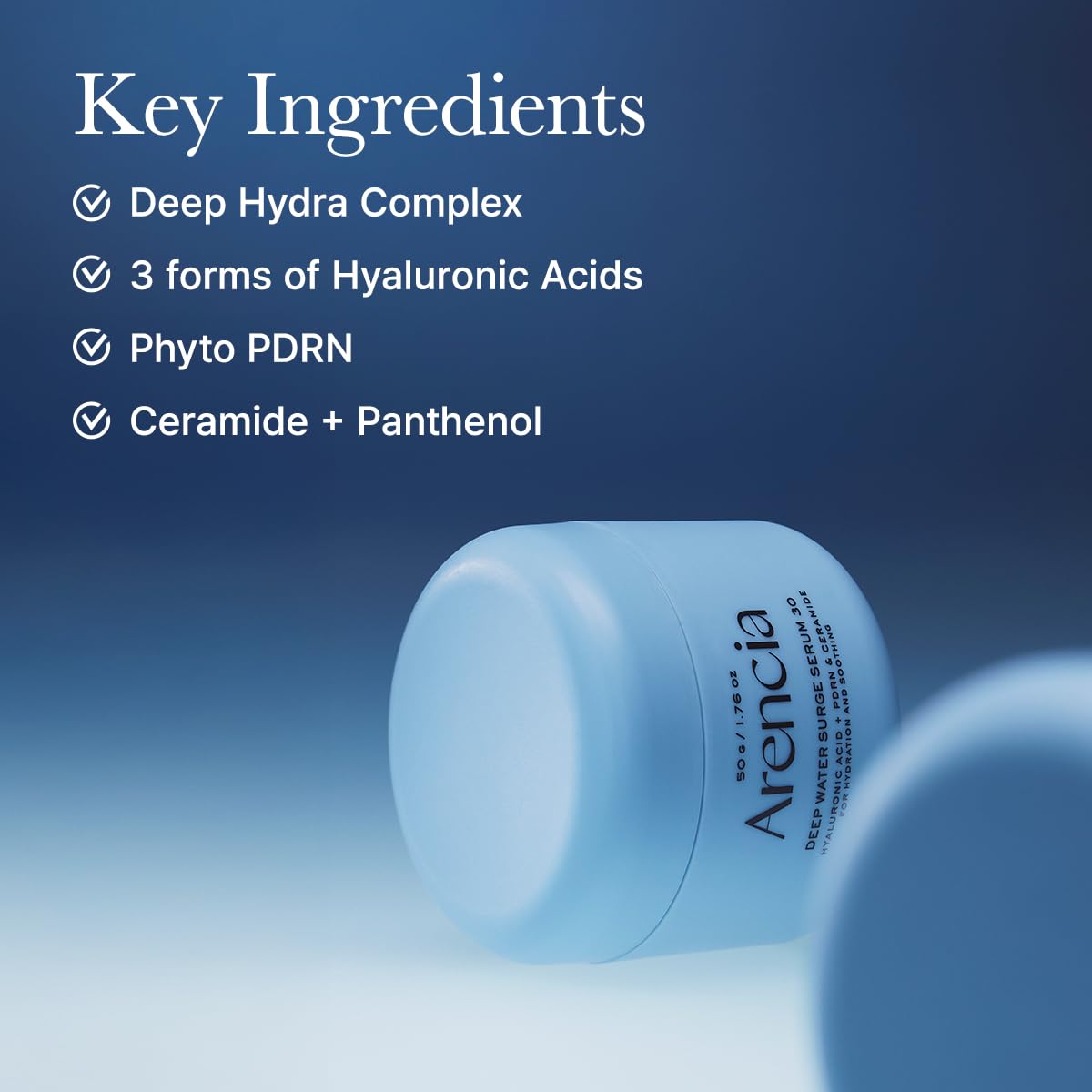 ARENCIA PDRN Intensive Hydration 50g jar ready for daily use