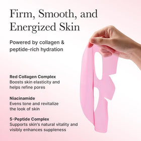 ARENCIA Red Collagen Jello Mask hydrogel formula on skin