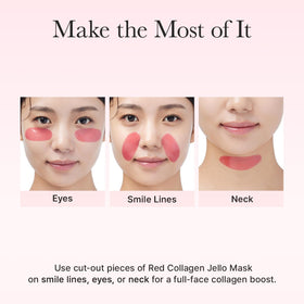 ARENCIA Red Collagen Jello Mask ingredients with peptides and niacinamide