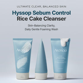 ARENCIA rice cake texture closeup highlights a soft, comforting cleanse.