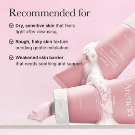 ARENCIA Rosehip Rice Cake Cleanser makeup removal and cleansing action