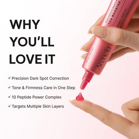 Arencia TXA Booster Shot Serum applying to skin for hydration.
