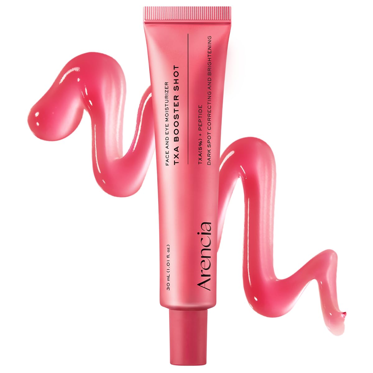 Arencia TXA Booster Shot Serum bottle with dropper for easy daily application.