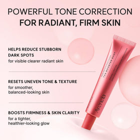 Arencia TXA Booster Shot Serum being used around the eye area for gentle care.