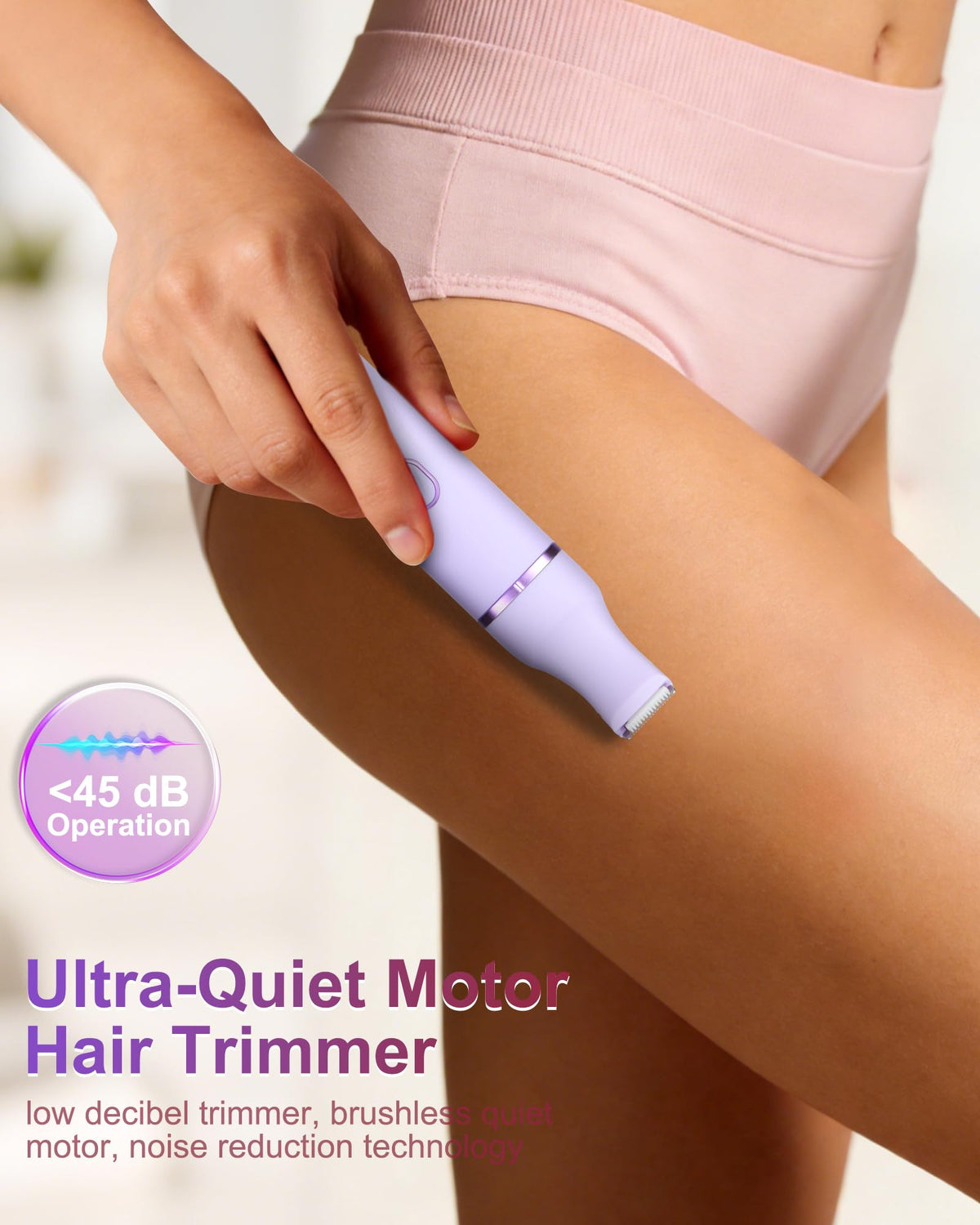 AREYZIN Bikini Trimmer IPX7 waterproof for wet or dry grooming