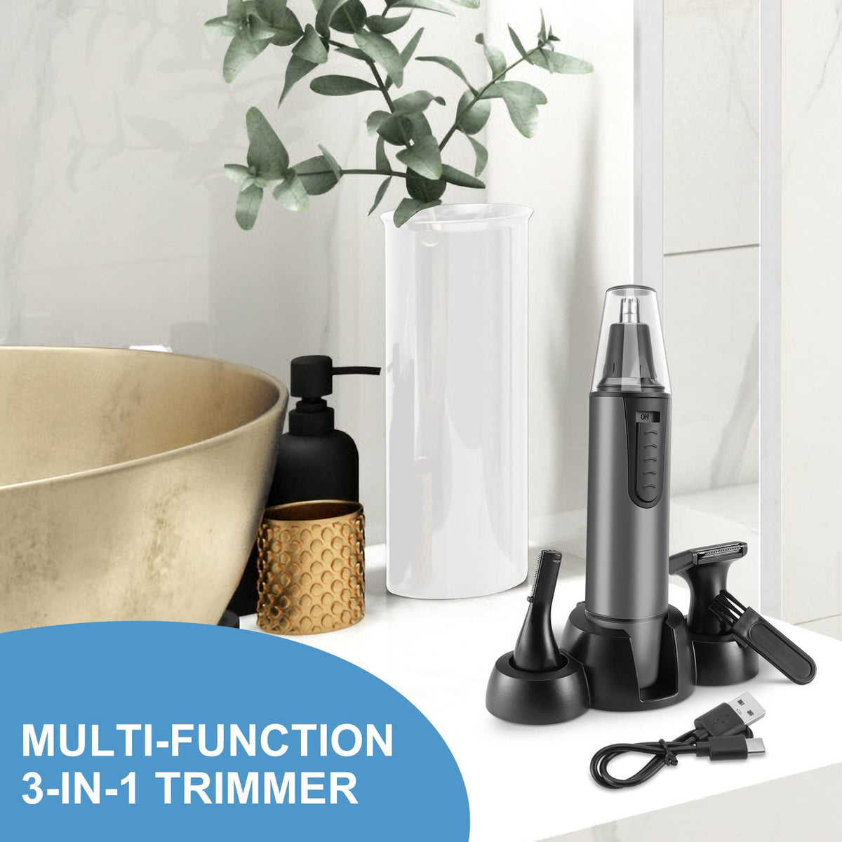 AREYZIN ear hair trimmer for safe, quick ear maintenance