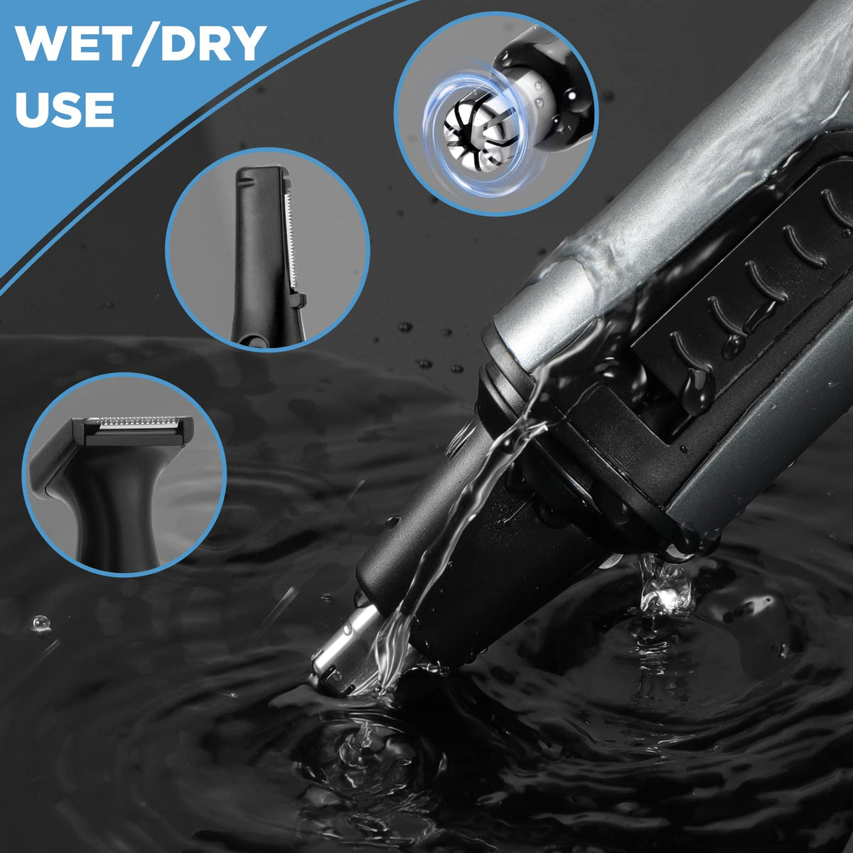 AREYZIN facial hair trimmer for detailing cheeks and chin