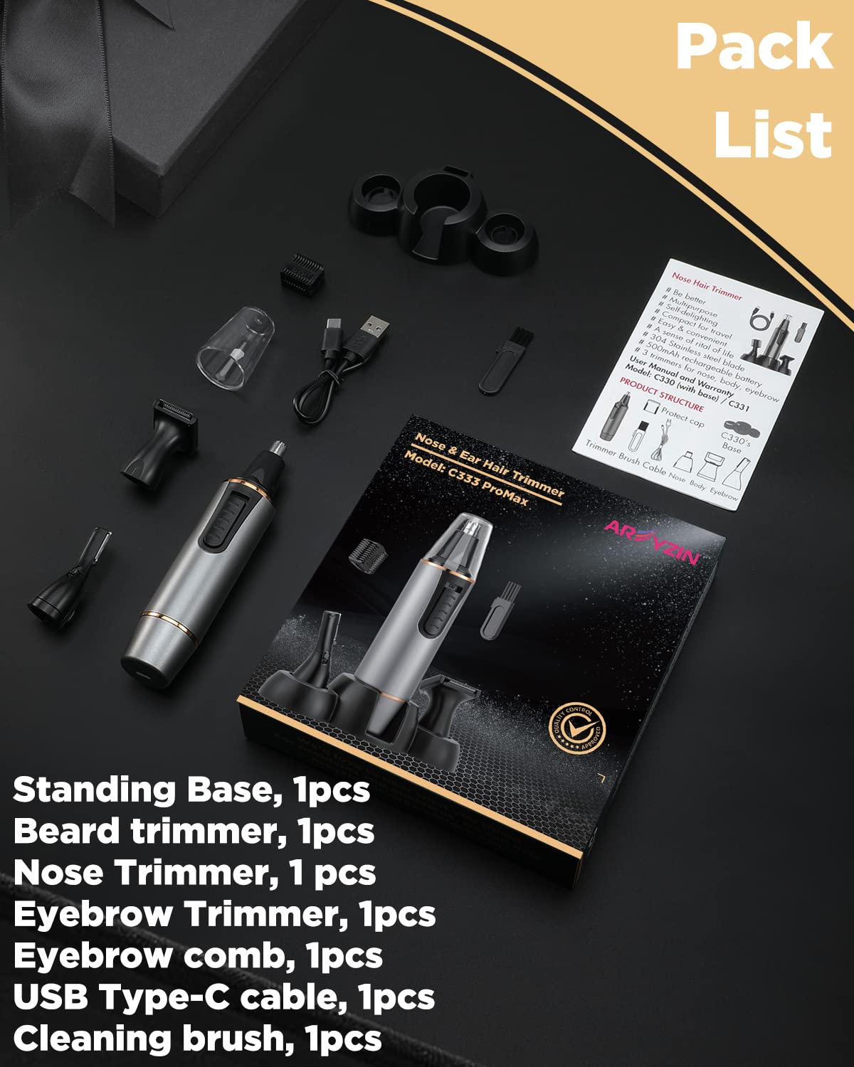 AREYZIN gift-ready grooming kit suitable for friends and family