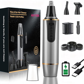AREYZIN nose hair trimmer in action for a neat grooming routine