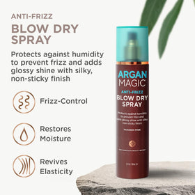 Argan Magic argan oil enriched formula nourishes soft, manageable strands.