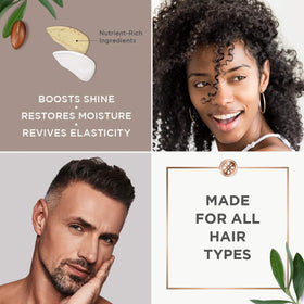Two bottles of Argan Magic with a glossy finish and a healthy look