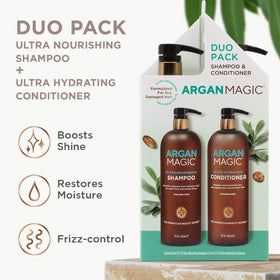 Hair texture after using Argan Magic showing softness and subtle shine