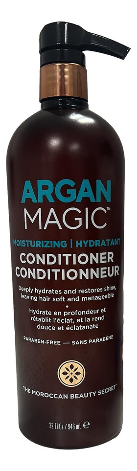 Argan Magic Moisturizing Conditioner after-use hair appears shinier and softer.