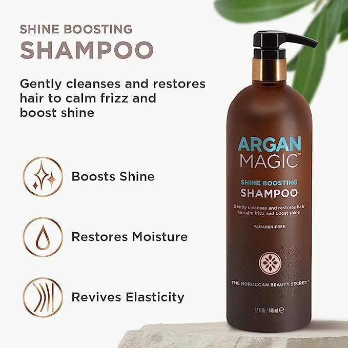 Argan Magic Shine Shampoo close-up of lather for smoothness