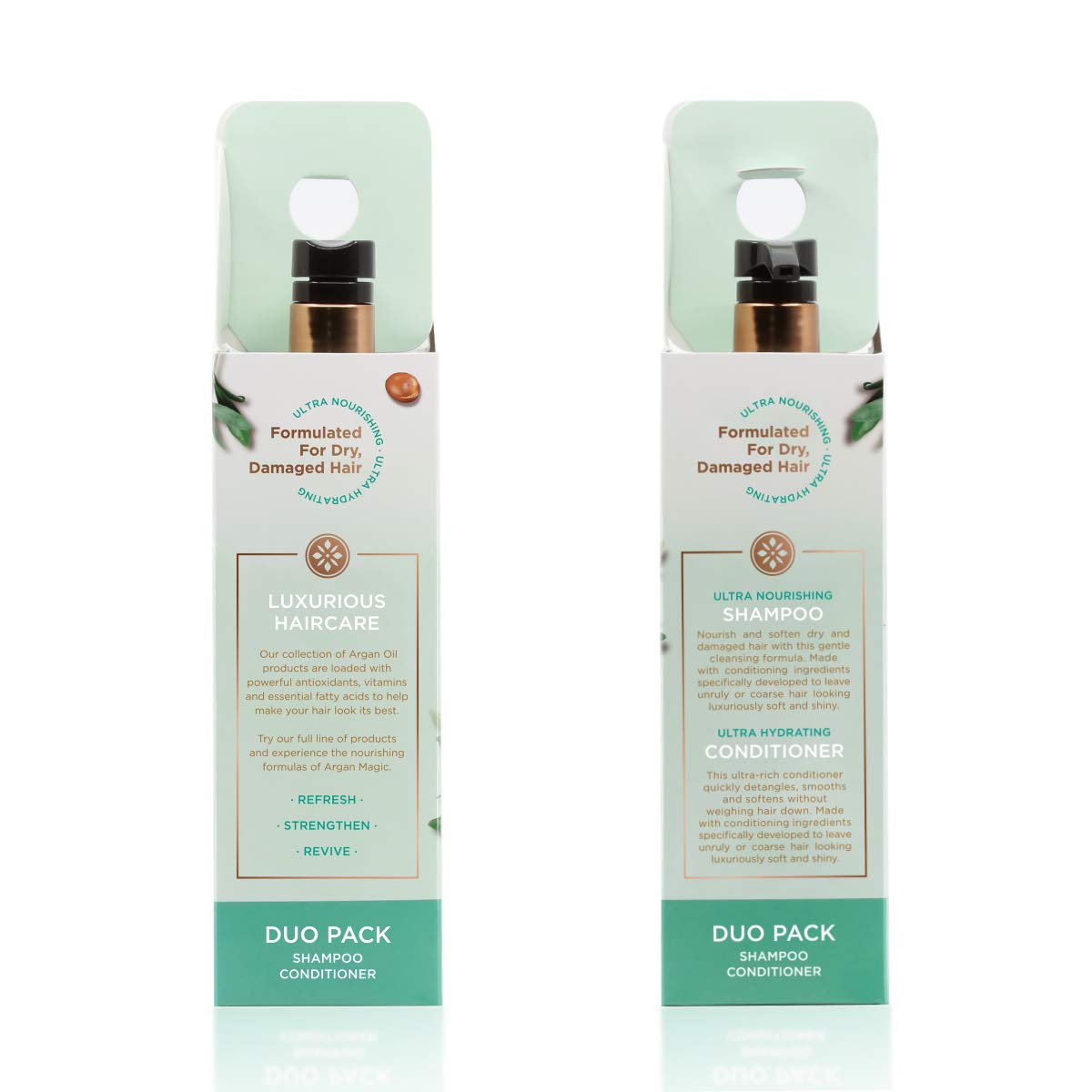 Argan Magic Ultra Conditioner bottle front highlighting deep conditioning for damaged hair