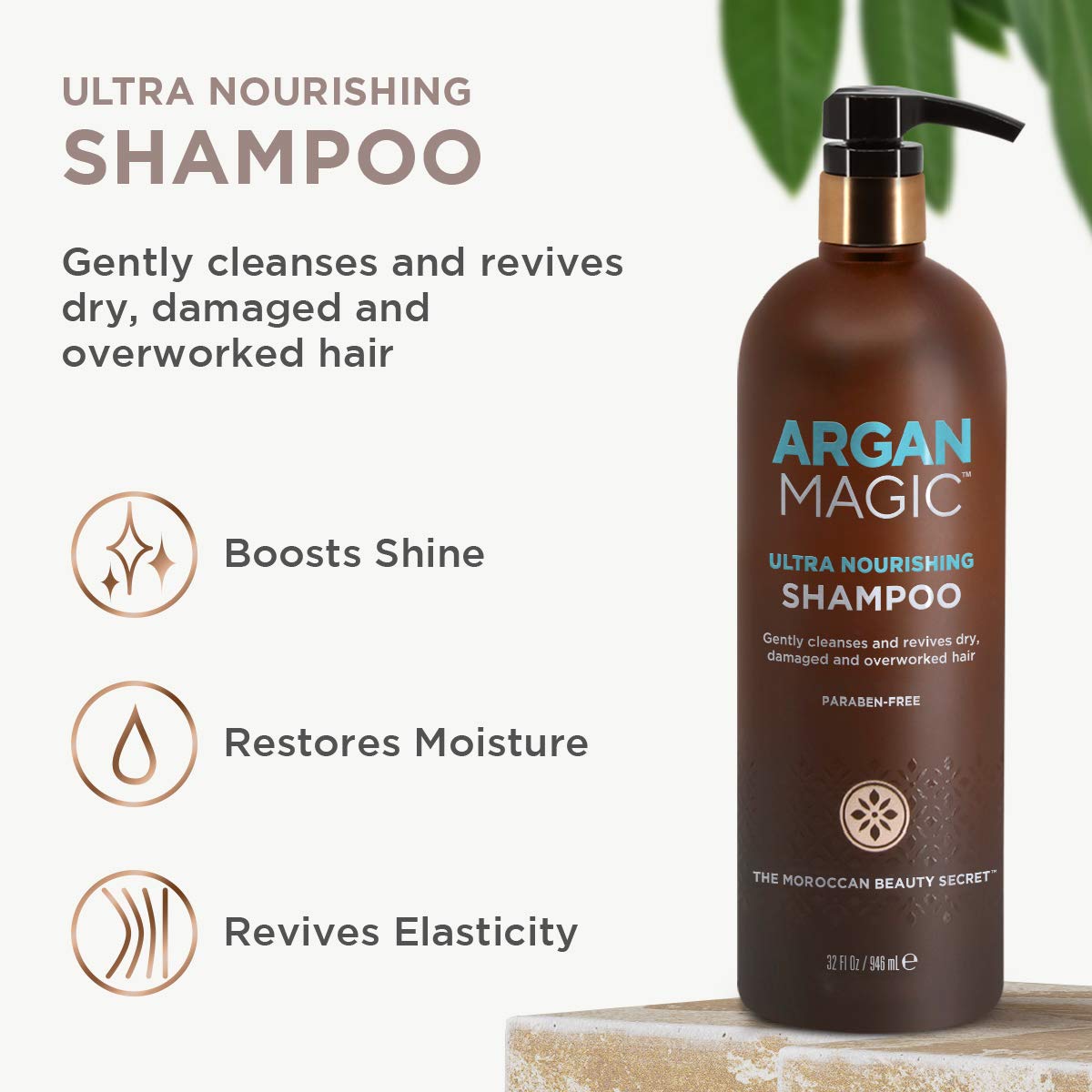 Argan Magic Ultra Nourishing Shampoo rich-cream-texture for premium cleansing