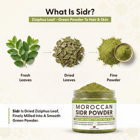 Argaviva Sidr Powder paste mixing ready for rinse-off scalp treatment.