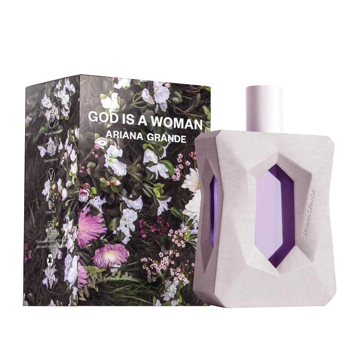 God Is a Woman top notes ambrette and pear, offering a fresh opening.