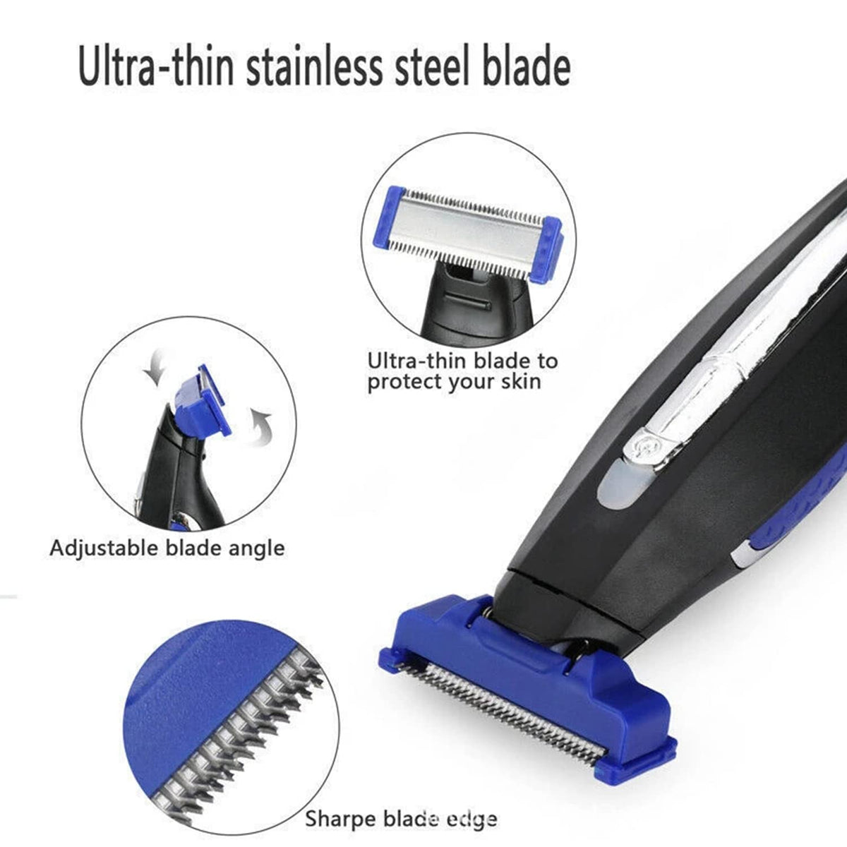 ARICEAN shaver with LED light and pivoting head for precise trimming.