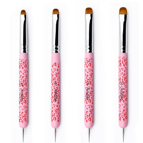 Aridito dotting pen with precision tip and pink heart handle for nail art detailing.