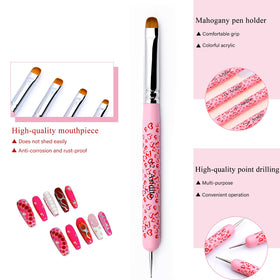 Aridito nail art tools in use on a practice nail for precision.