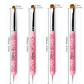 Aridito pink heart handle dotting pen ready for detailed dot work.