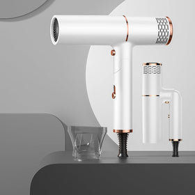 Ariie Plasma Ion Hair Dryer with Diffuser emphasizes curls, shine, and smoothness.