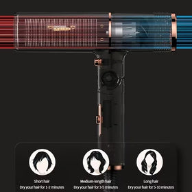 Ariie plasma ion dryer delivers fast drying with strong airflow for quick styling.