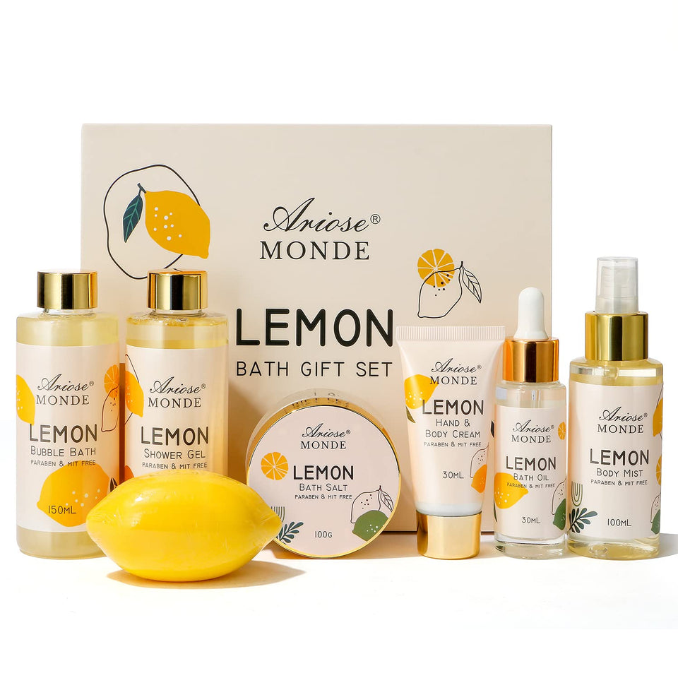 ArioseMonde lemon-scent bath gift box for daily pampering.