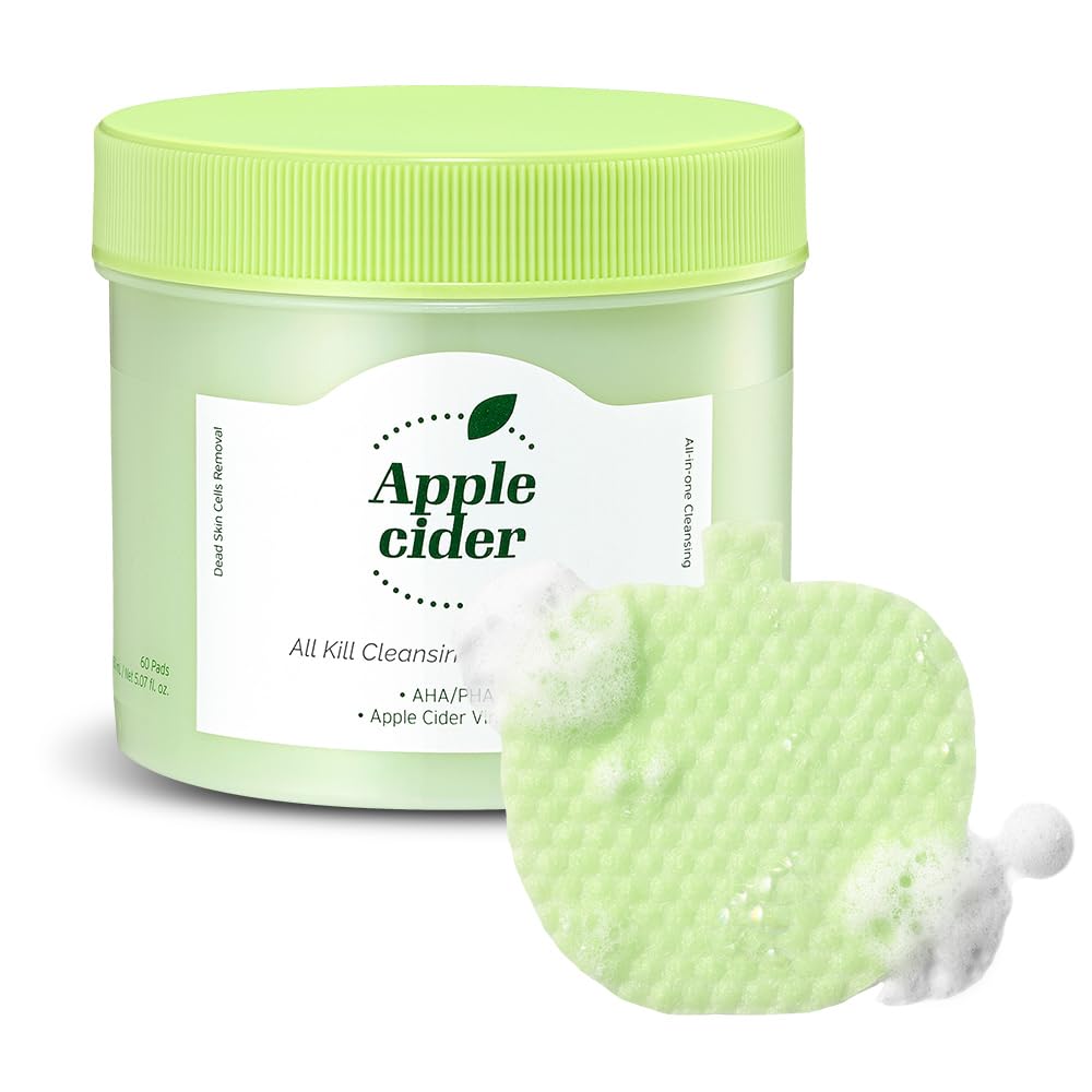 ariul apple cider all kill cleansing bubble pad pack with 60 daily-use pads