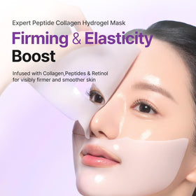 Ariul Expert Peptide Collagen Gel Mask ingredients close-up showing peptide and collagen for skin support.