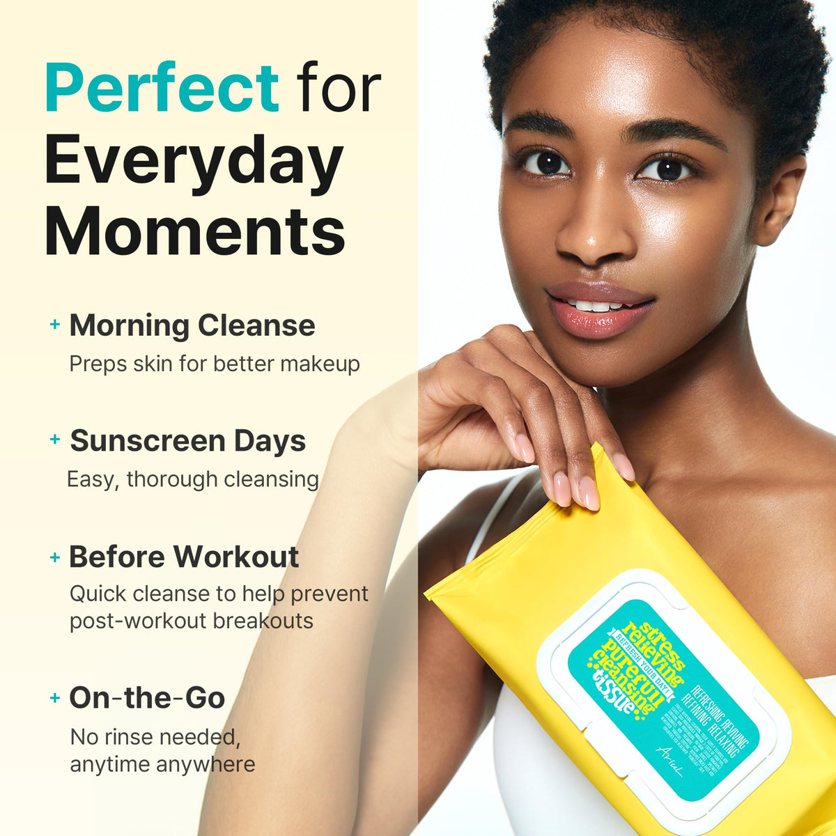 Ariul Purefull Wipes moisturize while cleansing, helping prevent dryness after makeup.