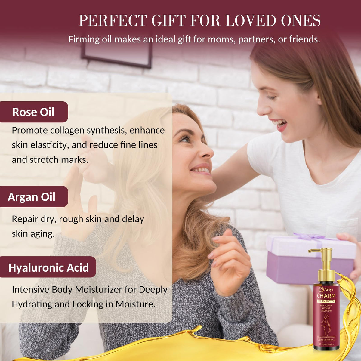 Gift-ready ARIYE packaging signaling premium daily care.