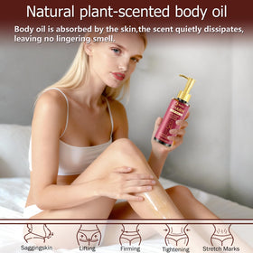Close-up of ARIYE oil texture illustrating quick absorption.