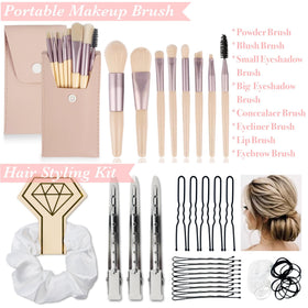 ARK Survivor Bianca Luxe foldable hair brush – handy mirror for quick styling