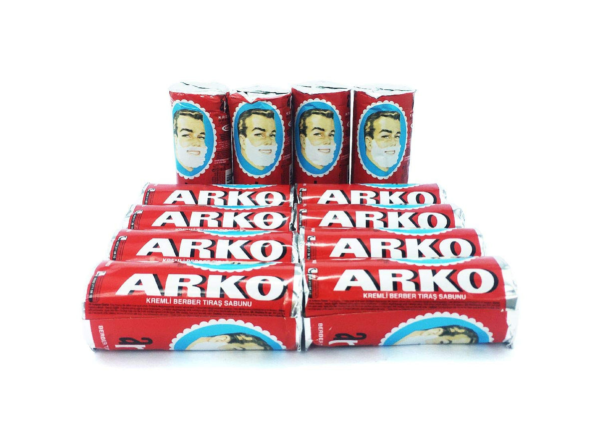 Arko Men soap stick ready with Pro3 blade compatibility for enhanced performance.