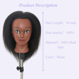 ARLEFENNI cosmetology training doll head for home or class