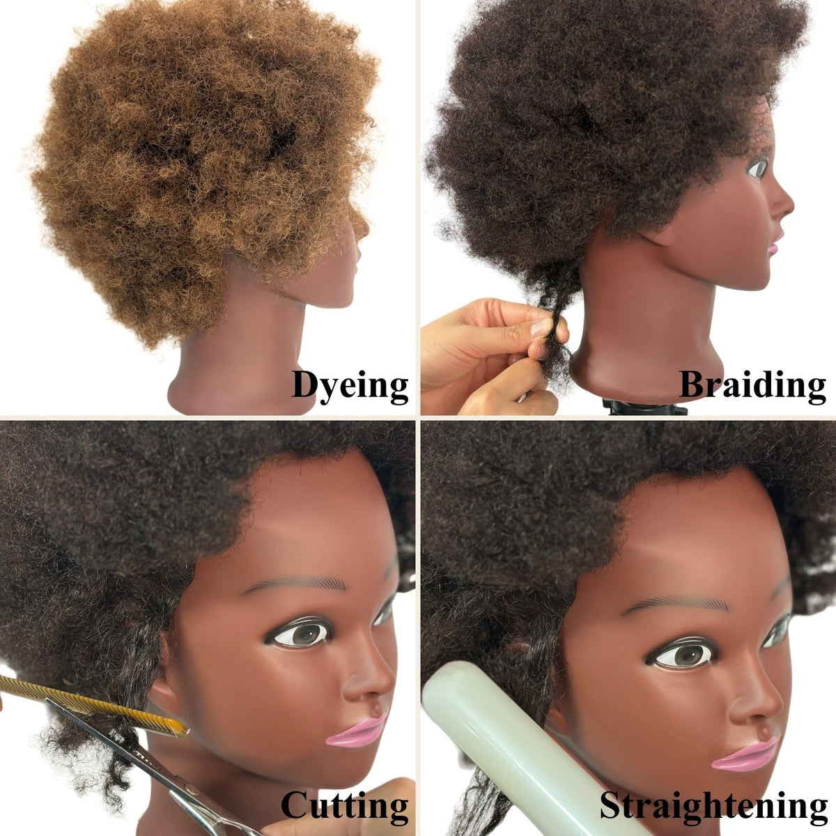 Stable table clamp stand setup for safe braiding practice with ARLEFENNI head.