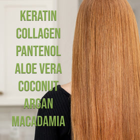 Arllison Botox flat-iron styling locks in shine.