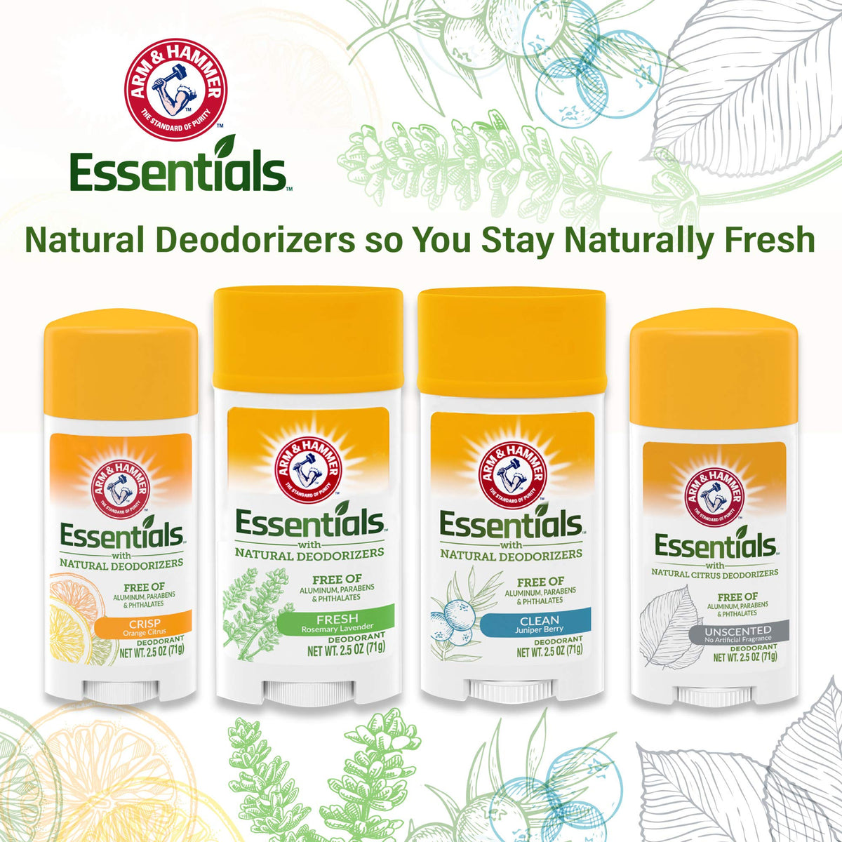 Arm & Hammer Essentials deodorant suitable for men and women