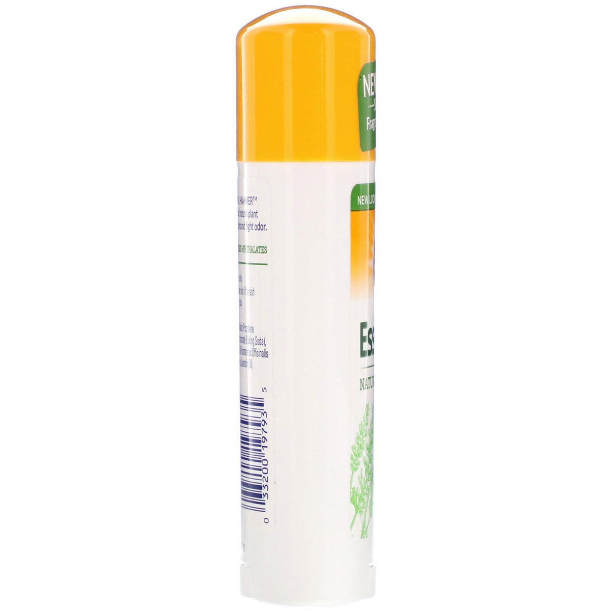 Close-up of ARM & HAMMER Essentials Natural Deodorant Fresh bottle for product details.