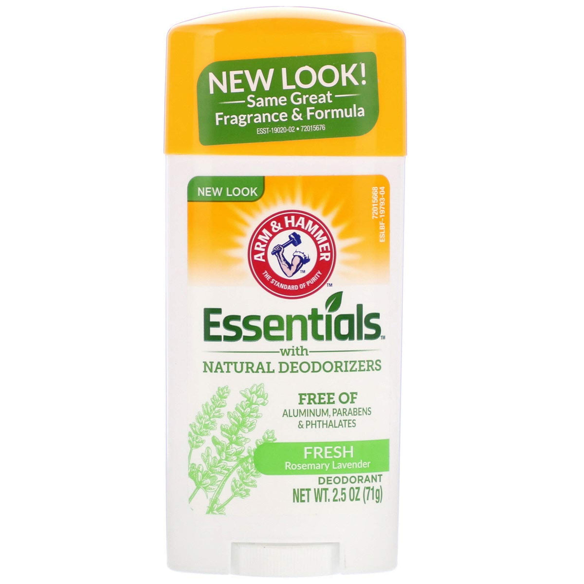ARM & HAMMER Essentials Natural Deodorant Fresh stick offers all-day citrus scent and odor protection.