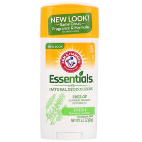 ARM & HAMMER Essentials Natural Deodorant Fresh stick offers all-day citrus scent and odor protection.