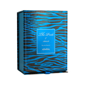 Armaf Admiral bottle midshot highlights sleek lines and confident styling.